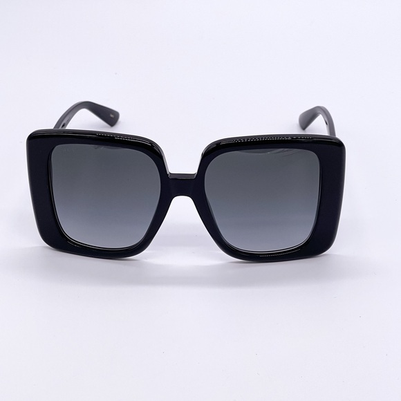 NEW GUCCI GG1314S 001 WOMEN’S BLACK SQUARE FRAME SUNGLASSES GUCCI - Picture 4 of 14